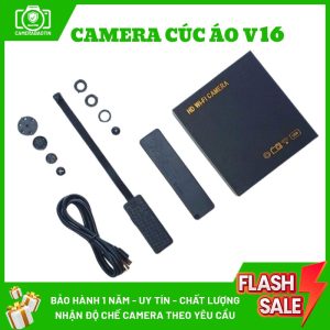 Hình ảnh bộ camera cúc áo siêu nhỏ V16 Bảo Tín
