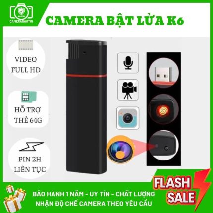 Hình ảnh camera bật lửa K6 nguỵ trang