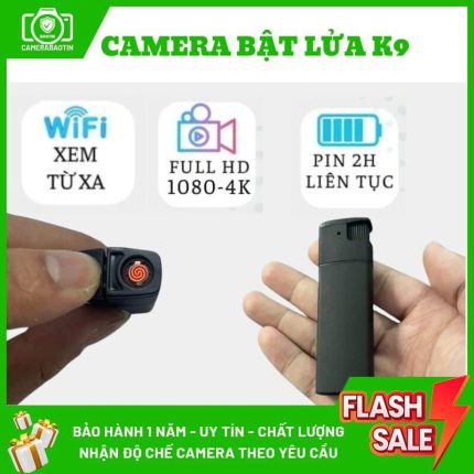 Hình ảnh camera bật lửa nguỵ trang K9