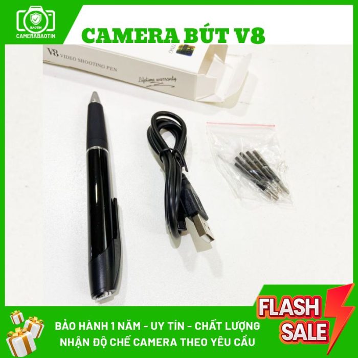 Hình ảnh camera bút V8 nguỵ trang - Camera mini Bảo Tín