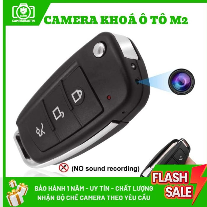Hình ảnh camera chìa khoá ô tô nguỵ trang M2 của Bảo Tín