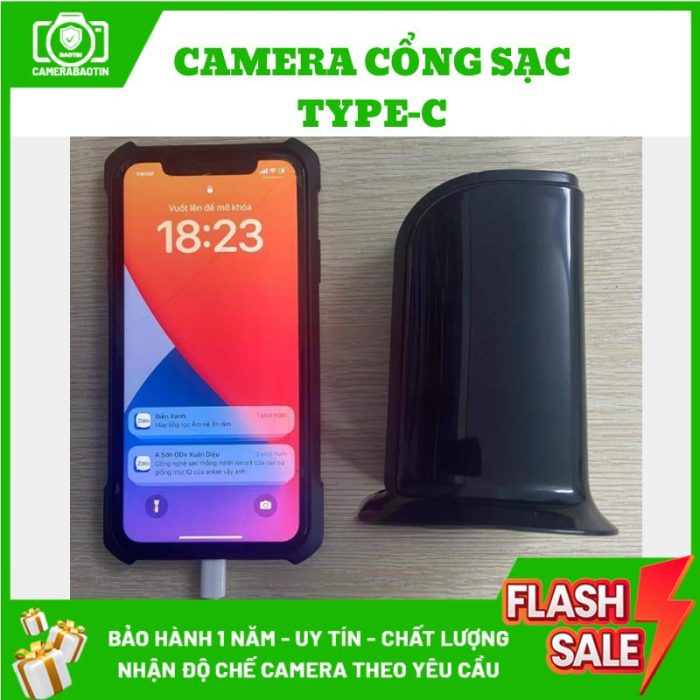 Hình ảnh camera cổng sạc điện thoại Type-C