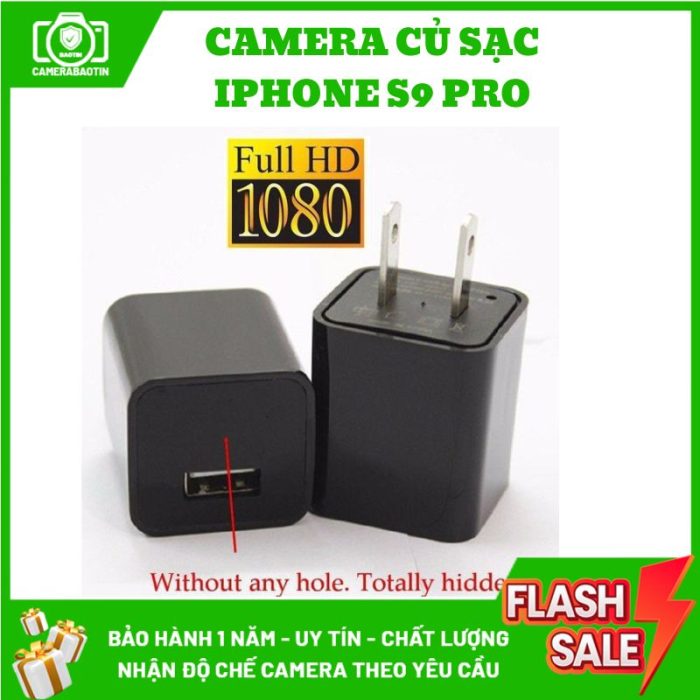 Hình ảnh camera củ sạc Iphone S9 pro