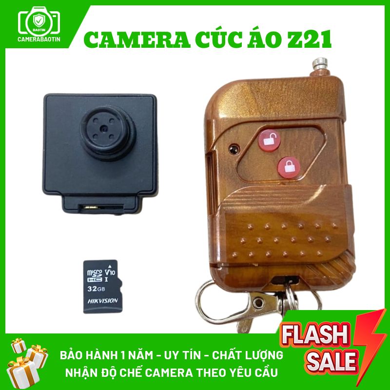 Hình ảnh camera cúc áo điều khiển từ xa Z21