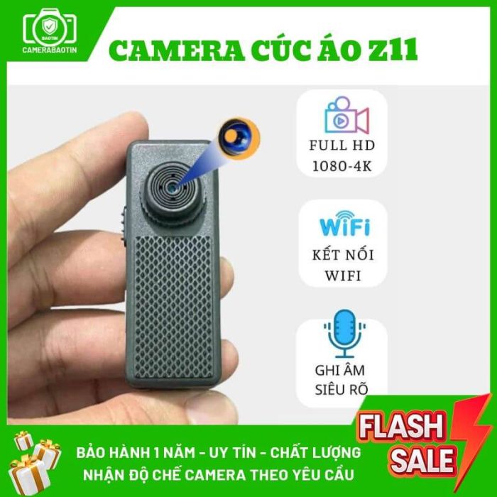 Hình ảnh camera cúc áo giấu kín Z11 tại Bảo Tín