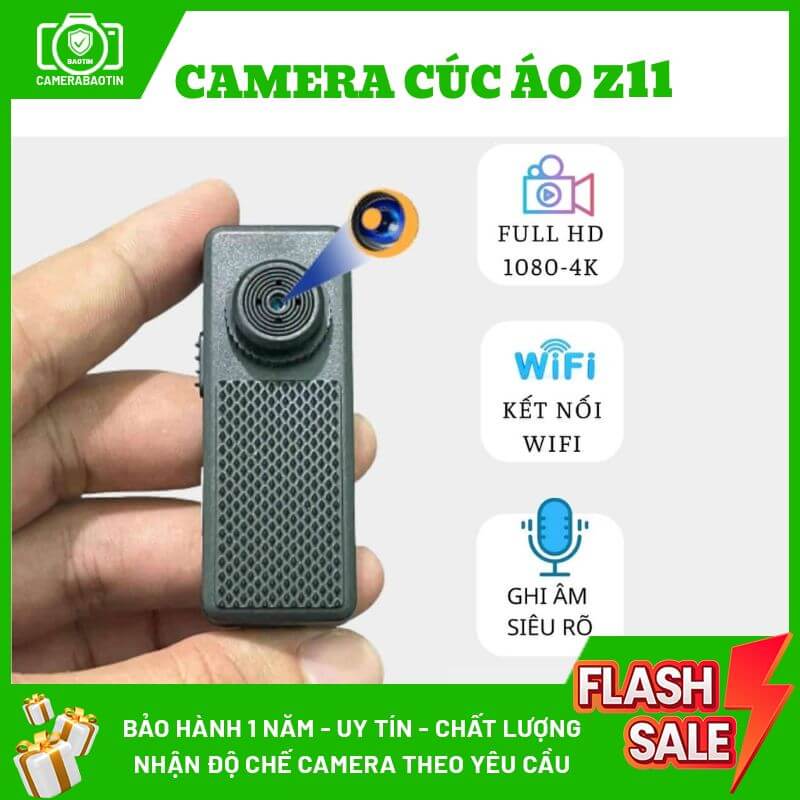 Hình ảnh camera cúc áo giấu kín Z11 tại Bảo Tín