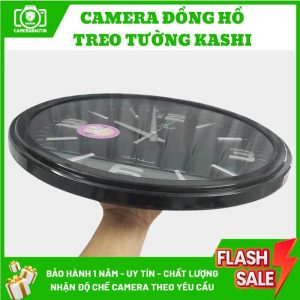 Hình ảnh camera đồng hồ treo tường Kashi nguỵ trang Bảo Tín