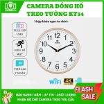 Hình ảnh camera đồng hồ treo tường KT34