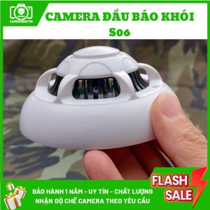 Hình ảnh camera nguỵ trang đầu báo khói S06