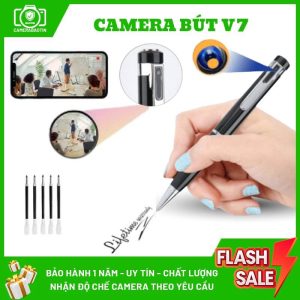 Hình ảnh camera nguỵ trang mang theo bút V7 Bảo Tín