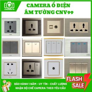Hình ảnh camera nguỵ trang ổ điện âm tường CNV99