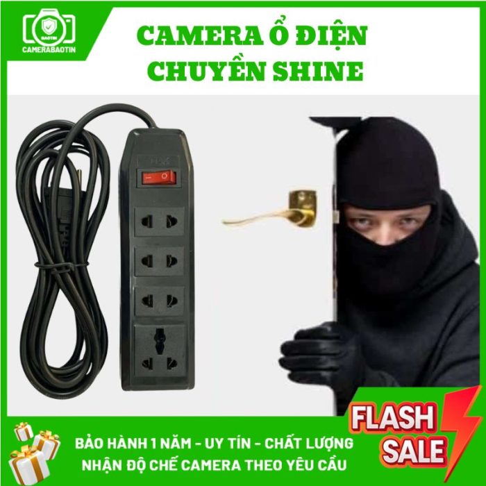 Hình ảnh camera nguỵ trang ổ điện chuyên shine
