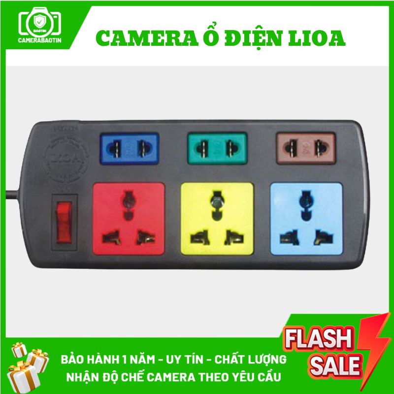 Hình ảnh camera nguỵ trang ổ điện Lioa
