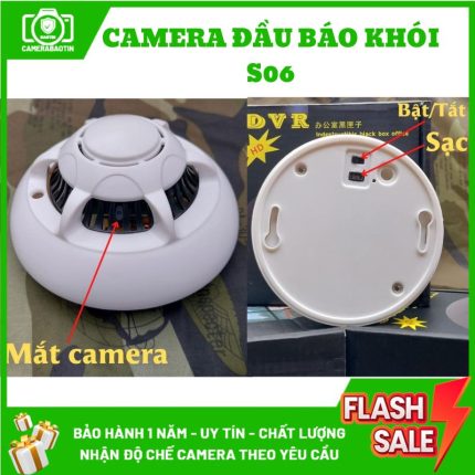 Hình ảnh camera nguỵ trang tại nhà đầu báo khói