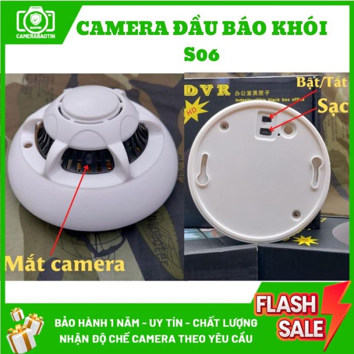 Hình ảnh camera nguỵ trang tại nhà đầu báo khói