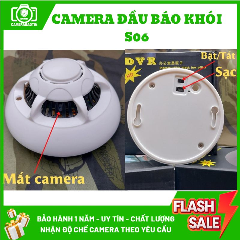 Hình ảnh camera nguỵ trang tại nhà đầu báo khói