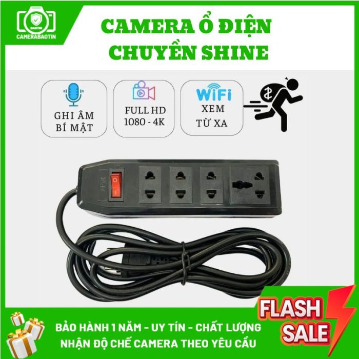 Hình ảnh camera ổ điện chuyền shine