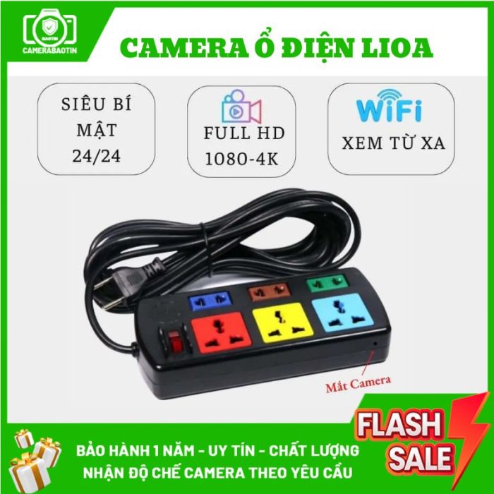 Hình ảnh camera ổ điện Lioa