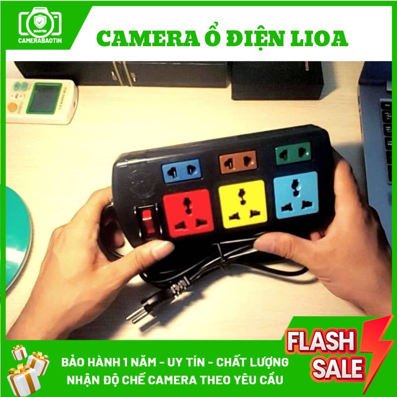 Hình ảnh camera ổ điện Lioa nguỵ trang