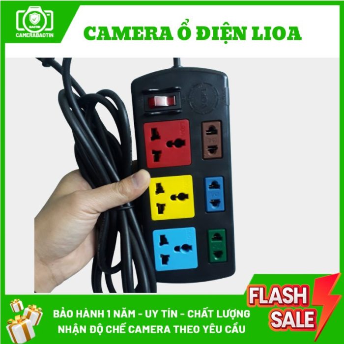 Hình ảnh camera ổ điện nguỵ trang lioa