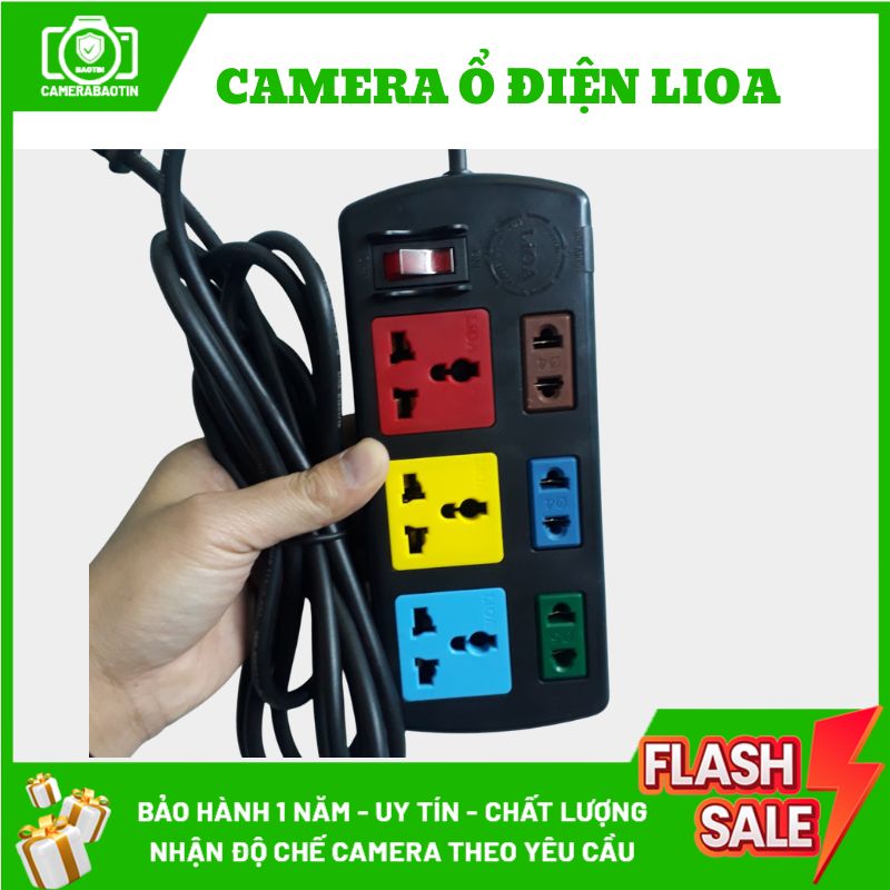 Hình ảnh camera ổ điện nguỵ trang lioa