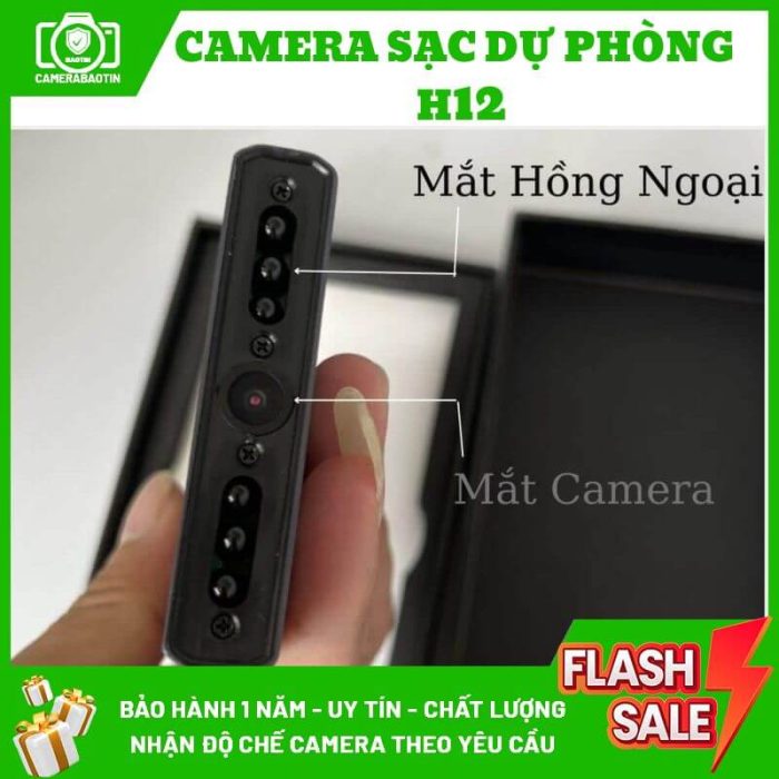 Hình ảnh camera pin sạc dự phòng H12