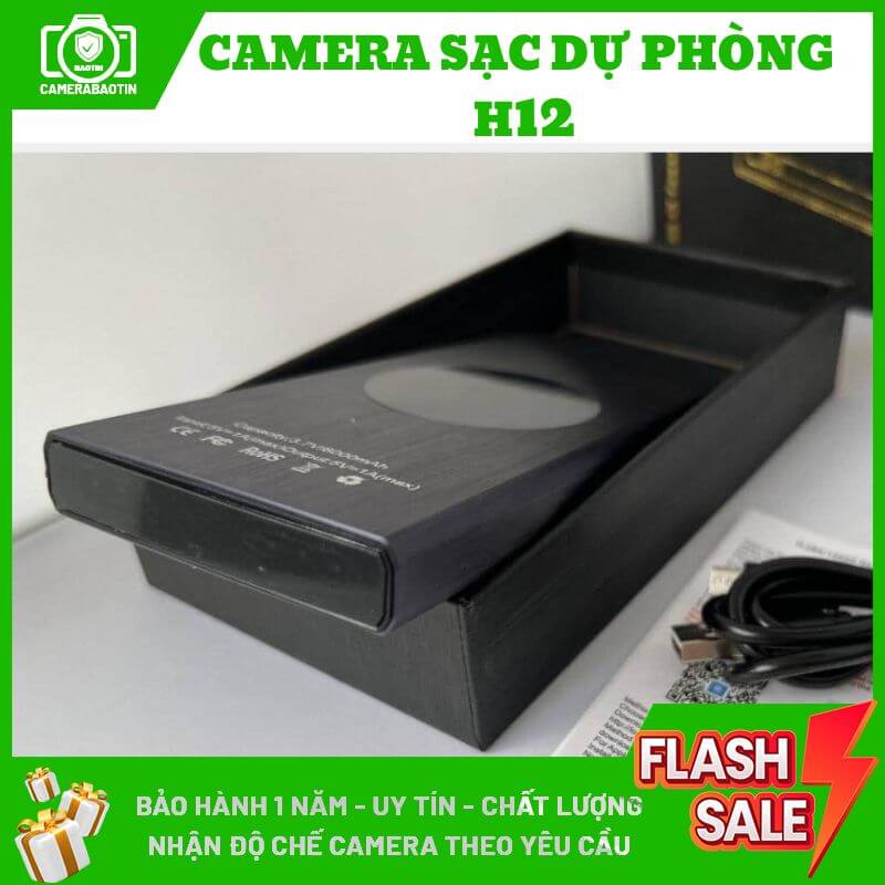 Hình ảnh sạc dự phòng camera nguỵ trang H12 Bảo Tín