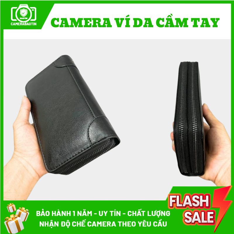 Hình ảnh camera ví da cầm tay camera giấu kín