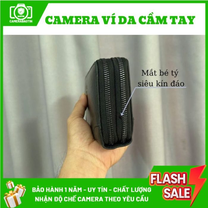 Hình ảnh camera ví da cầm tay camera siêu nhỏ