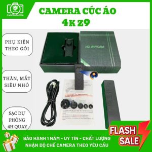 Hình ảnh cấu tạo bộ camera cúc áo 4K Z9