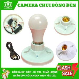 Hình ảnh cấu tạo camera chui bóng đèn nguỵ trang