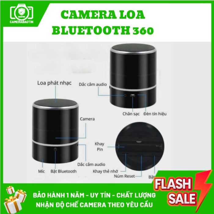 Hình ảnh cấu tạo camera loa bluetooth 360