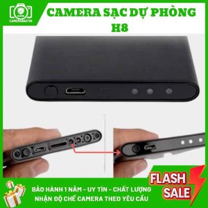 Hình ảnh cấu tạo camera sạc dự phòng nguỵ trang H8