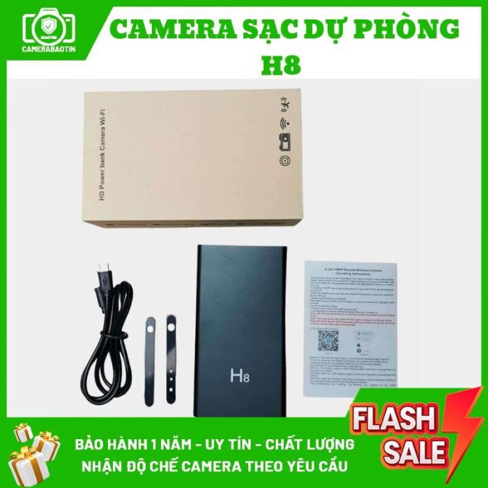 Địa chỉ mua camera pin sạc dự phòng nguỵ trang H8
