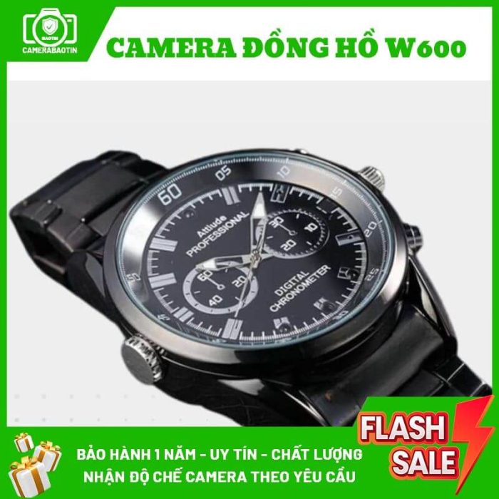 Hình ảnh đồng hồ camera W600 nguỵ trang