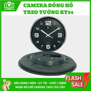 Hình ảnh đồng hồ treo tường camera nguỵ trang Bảo Tín