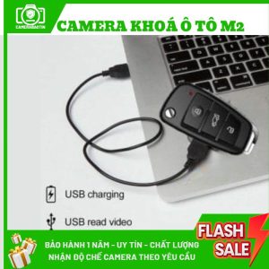 Hình ảnh kết nối camera nguỵ trang chìa khoá ô tô với máy tính