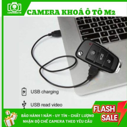 Hình ảnh kết nối camera nguỵ trang chìa khoá ô tô với máy tính