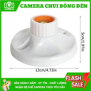 Hình ảnh kích thước camera chui bóng đèn nguỵ trang