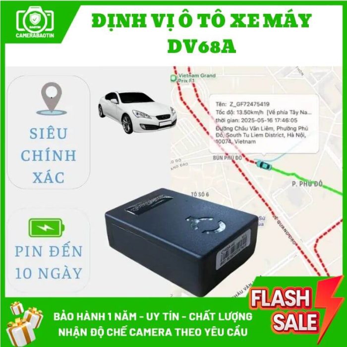 Hình ảnh thiết bị định vị ô tô xe máy DV68A