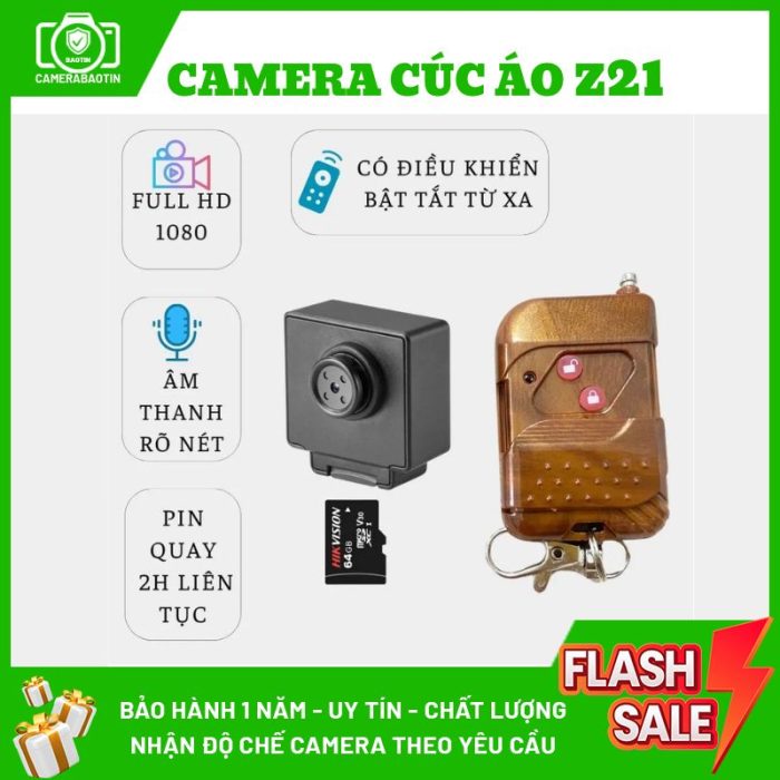 Hình ảnh ưu điểm của camera cúc áo mini Z21